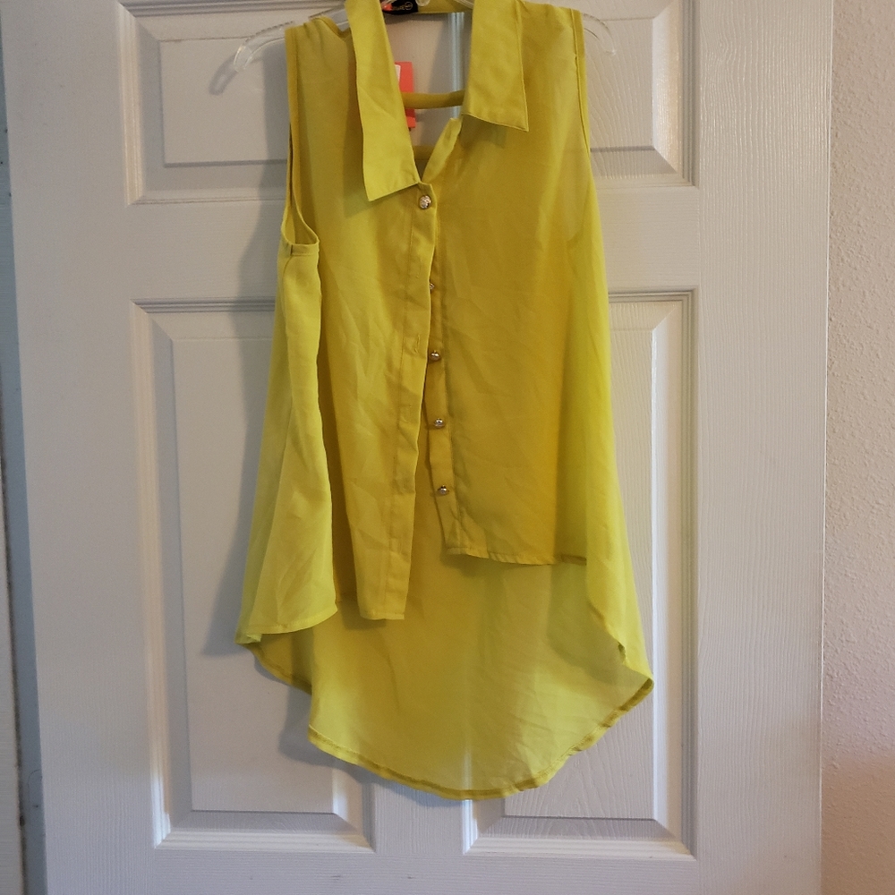 Lime green blouse